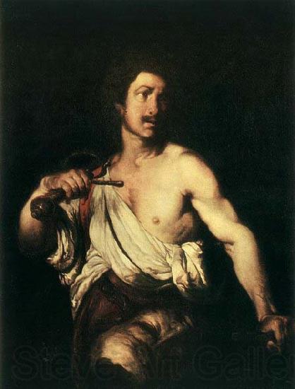 STROZZI, Bernardo David with the Head of Goliath Norge oil painting art